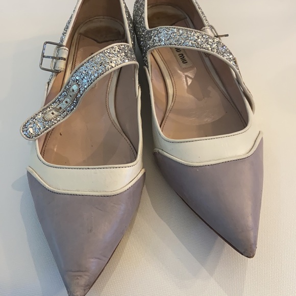 Miu Miu flats glitter pointy - Picture 4 of 6